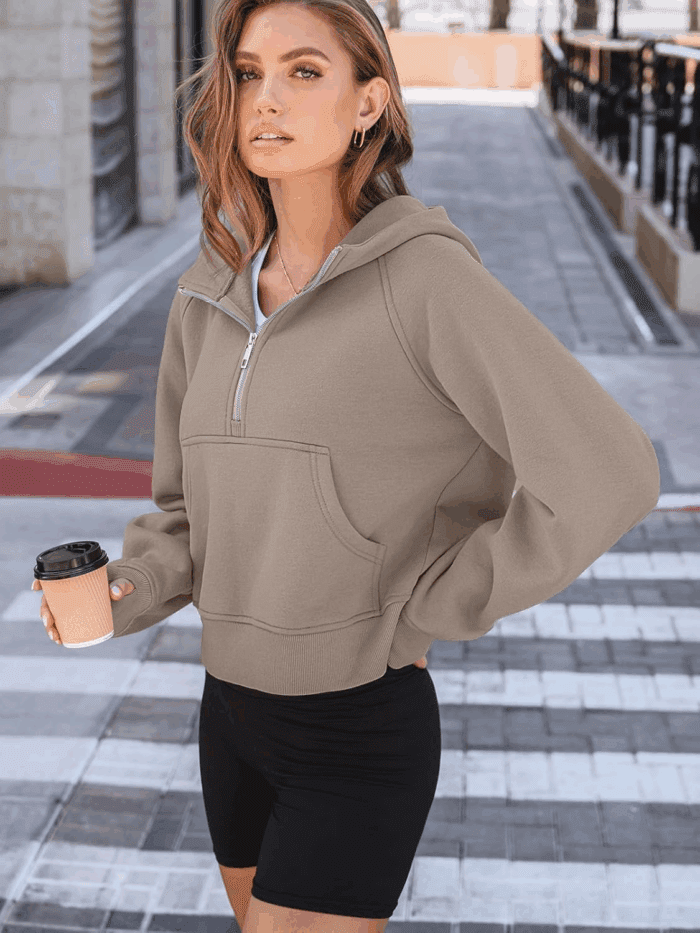 Womens Hoodies Fleece Fall Fashion Outfits Workout Sweatshirts Winter Jackets Oversized Pullover Tops Clothes 2025 - Image 4