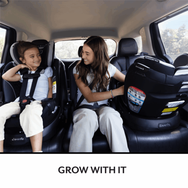 Revolve360 Slim 2-In-1 Rotational Car Seat (Canton Black) - Image 7