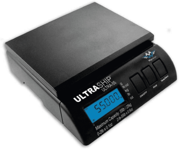 Ultraship 55Lb. Digital Scale Pro Savings for Pizzeria, Restaurant, Bakery, or Shipping Usage Battery or AC Operated 4-Pack - Image 3
