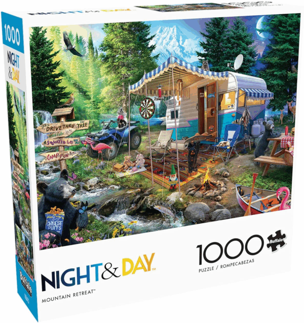 - Jeff Haynie - Mountain Retreat - 1000 Piece Jigsaw Puzzle for Adults - Challenging Puzzle Perfect for Game Nights - Finished Puzzle Size Is 26.75 X 19.75 - Image 3