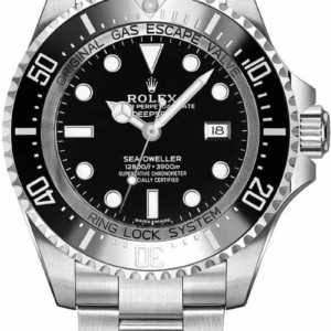 Sea Dweller Black Dial Stainless Steel Mens Watch 116660