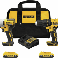 20V MAX Cordless Drill, Impact Driver, 2-Tool Power Tool Combo Kit, Brushless Power Tool Set with 2 Batteries and Charger Included (DCK277D2)