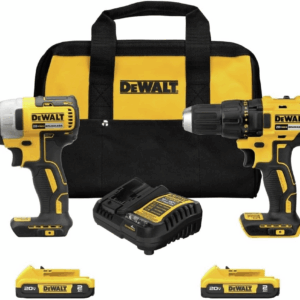 20V MAX Cordless Drill, Impact Driver, 2-Tool Power Tool Combo Kit, Brushless Power Tool Set with 2 Batteries and Charger Included (DCK277D2)
