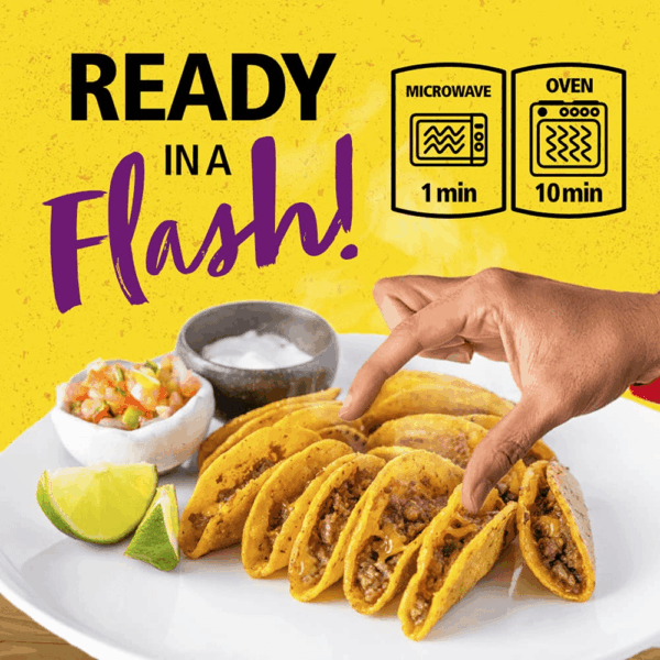 Mini Tacos Beef & Cheese, 16.2 Oz - Image 8