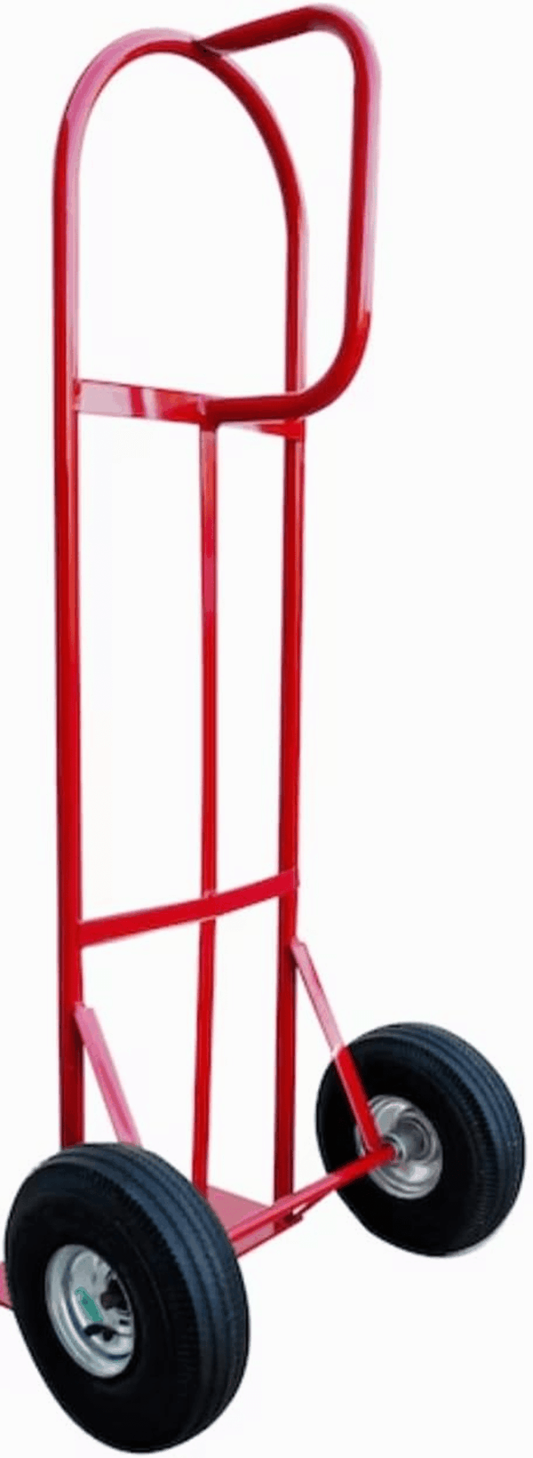 Steel Pneumatic Hand Truck Dolly - 500-Lb. Capacity, 10In. Tires, Premium American Red Finish - Image 2