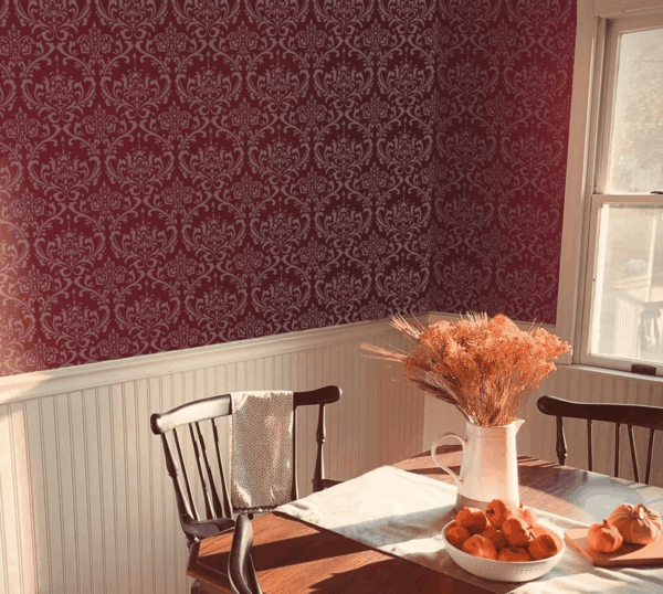 Damask Wall Stencil for Painting 16X24Inch Wall Stencil DIY Home Decor Stencils Paint Stencil for Walls Furniture Floors Fabric Crafts - Image 3