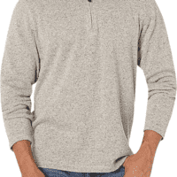 Men'S Long Sleeve Fleece Quarter-Zip Sweater - Image 4
