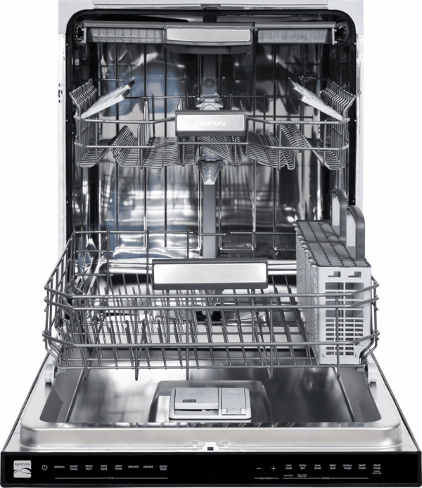 24" Built-In Stainless Steel Tub Dishwasher with Easyflex 3Rd Rack, Smartwash, Ultrawash Plus, Turbodry, Morespace plus Adjustable Rack, Energy Star Certified, Black - Image 8