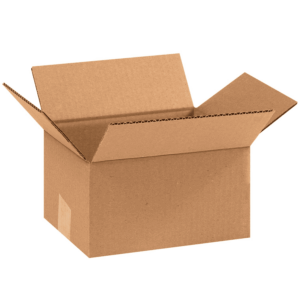 Corrugated Cardboard Box 9"L X 7"W X 5"H (Pack of 25), Cardboard Boxes Perfect for Moving, Storing, Packing & Shipping, Ideal for Small & Medium Items, Storage, and Mailing