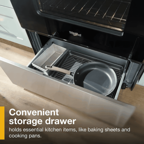 Flexible Cooktop 30-In Glass Top 4 Burners 5.3-Cu Ft Freestanding Electric Range ( Stainless Steel ) - Image 11