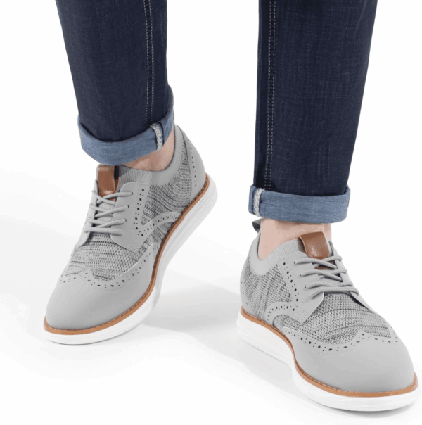 Men'S Knitflex Smartcraft Mesh Oxfords Sneakers Casual Dress Lace-Up Lightweight Walking Shoes - Image 8
