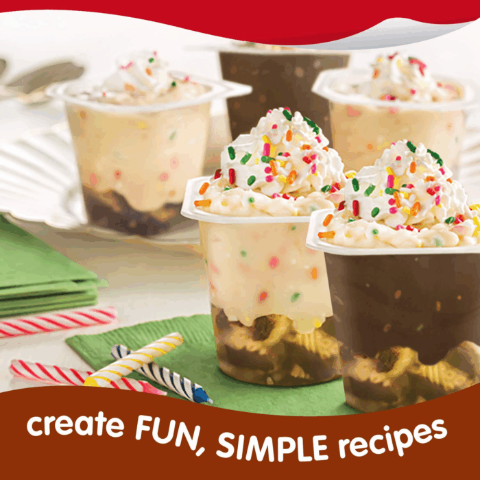 Chocolate and Vanilla Flavored Pudding Cups Family Pack, 12 Count Pudding Cups (1 Pack) - Image 6