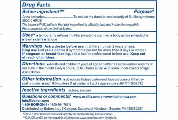 Oscillococcinum Homeopathic Medicine for Flu-Like Symptoms, White, 36 Count - Image 6