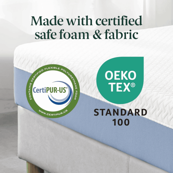 8 Inch Cooling Essential Memory Foam Mattress [New Version], Twin, Fiberglass Free, Medium Feel, Cooling Airflow Memory Foam, Certified Safe Foams & Fabric, Mattress in a Box - Image 3