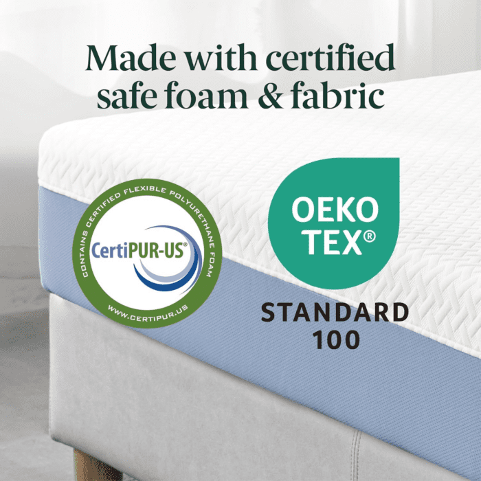 8 Inch Cooling Essential Memory Foam Mattress [New Version], Twin, Fiberglass Free, Medium Feel, Cooling Airflow Memory Foam, Certified Safe Foams & Fabric, Mattress in a Box - Image 3