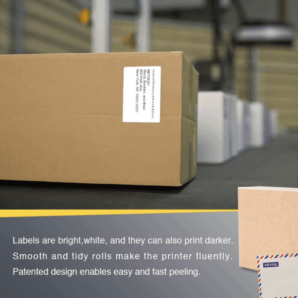 - 3" X 2" (76 Mm X 51 Mm) Multipurpose & Shipping Labels Compatible with Zebra & Rollo Label Printer,Premium Adhesive & Perforated [10 Rolls, 7500 Labels] - Image 5
