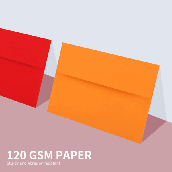50 Pack 4X6 Envelopes,A6 Invitation Envelopes 6.5 X 4.75 for 4X6 Cards- Peel & Press,Ideal for Invitations,Weddings,Parties,Greeting Cards,Photos(Colorful) - Image 2