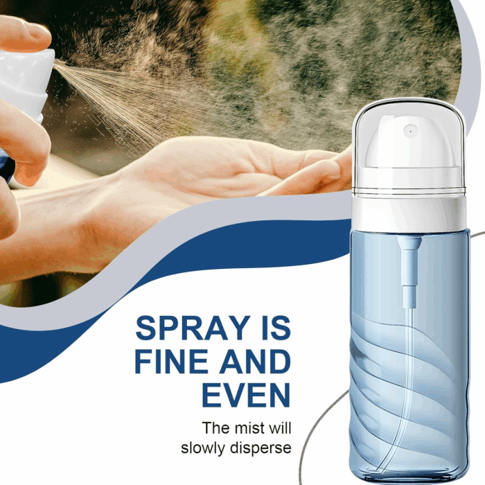 2 Pack 60ML Small Spray Bottle, Portable Refillable Travel Spray Bottle for Hair, Cleaning, Beauty, Fine Mist, Leak Proof, Lt. Blue and Lt. Green - Image 5