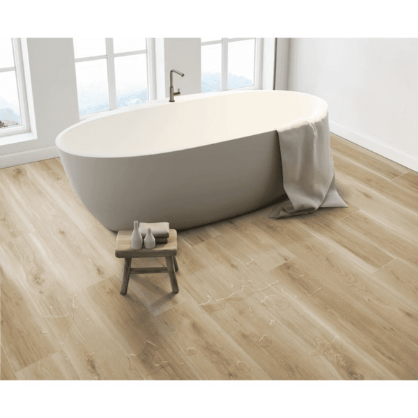 Natural Hickory Brown Wood Look 20-Mil X 7-In W X 48-In L Waterproof and Water Resistant Interlocking Luxury Vinyl Plank Flooring ( 18.62-Sq Ft Carton ) - Image 8