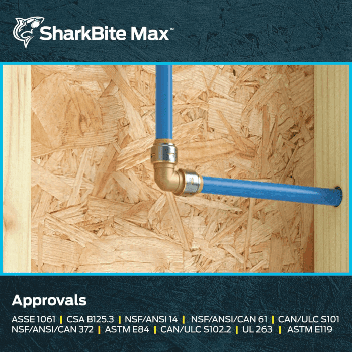 Max 1/2 Inch 90 Degree Elbow, Push to Connect Brass Plumbing Fitting, PEX Pipe, Copper, CPVC, PE-RT, HDPE, UR248A - Image 6