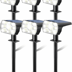 Solar Lights Outdoor Waterproof IP68, 3 Lighting Models Solar Powered Spot Lights Outdoor, 56LED Dusk to Dawn for Yard Patio Garden Pathway Landscape Lighting