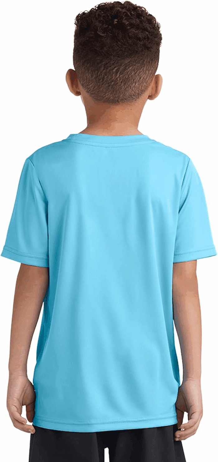 Boys' Lifestyle Short Sleeve T-Shirt, Slim-Fit Logo Tee, Cotton Blend Fabric - Image 2