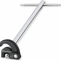 11" Basin Wrench, Sink Wrench, Adjustable Tap Nut Spanner Basin Spanner, Capacity of 3/8" to 1-1/4" for Fixing Back and Union Nuts under Sink