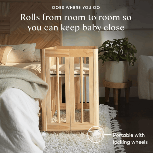 Yuzu 8-In-1 Convertible All-Stages Crib - Conversion Kits for Bassinet, Midi Baby Crib to Toddler Bed, Daybed, Full-Size Crib & Baby Bed - Portable & Adjustable - GREENGUARD Gold Certified - Image 5