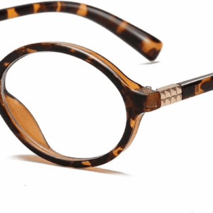 Fashion Oval Glasses for Women Men Retro round Tortoise Frame Blue Light Glasses Nerd Eyeglasses