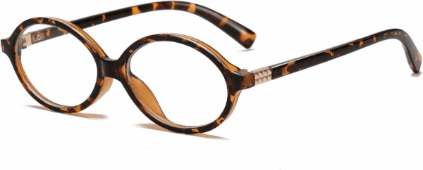 Fashion Oval Glasses for Women Men Retro round Tortoise Frame Blue Light Glasses Nerd Eyeglasses