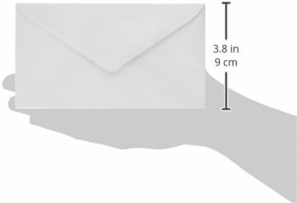 100PK #6 White Envelope (75100), 6 3/4 Inch - Image 2