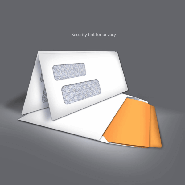 #9 Self-Seal Envelopes with Peel and Seal, Double Window, Security Tinted, 500-Pack, 1 X 3.88 X 8.8 Inch, White - Image 4