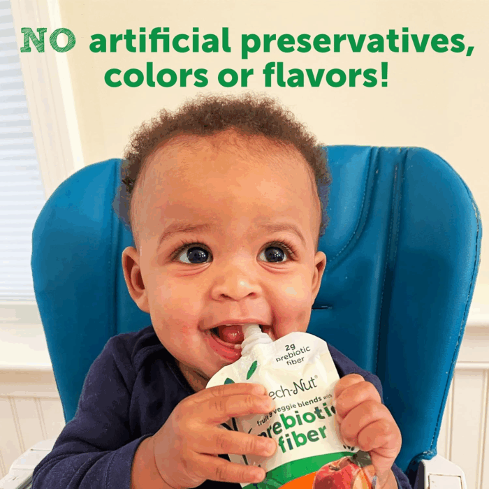 Baby Food Pouches Variety Pack, Veggie Purees, 3.5 Oz (18 Pack) - Image 3