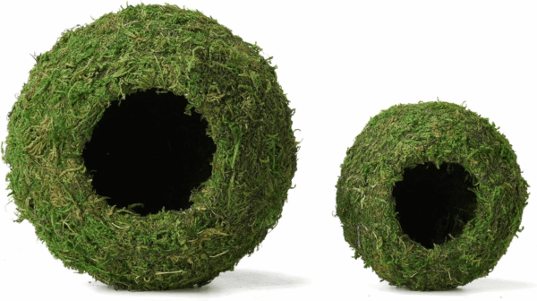 Mossy Caves, Artificial Green Moss Caves Hide for Pet Reptile Frogs and Snakes, Terrarium & Vivarium Decor, Crested Gecko Tank Decor (4" - Woodland Green) - Image 3