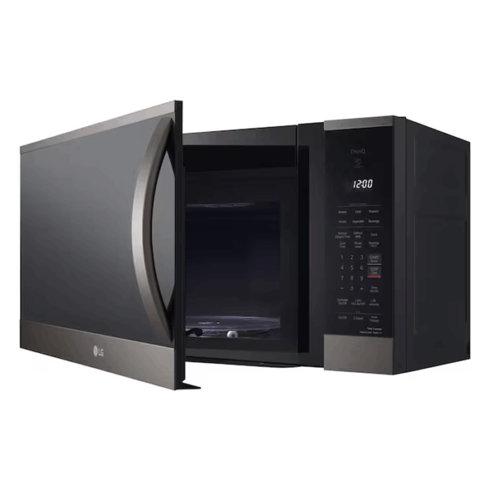 1.8-Cu Ft 29.88-In Over-The-Range Microwave with Sensor Cooking ( Printproof Black Stainless Steel ) - Image 7