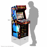 Arcade1Up Mortal Kombat At-Home Arcade System - 4Ft, 1-2 Players, Black, LCD Display, Joystick & Button Control, Fantasy Theme - Image 5
