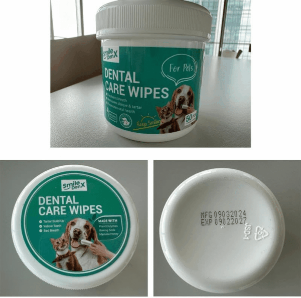 Dog Dental Care Finger Wipes - Teeth Cleaning Finger Wipes for Dog & Cats - Tooth Brushing Kit Dental Wipes for Dog - Reduces Plaque & Freshens Breath (50 PCS, Unscented) - Image 7