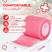 Self Adherent Cohesive Bandages 3" X 5 Yards - 6 Count, Rainbow Colors - Image 3