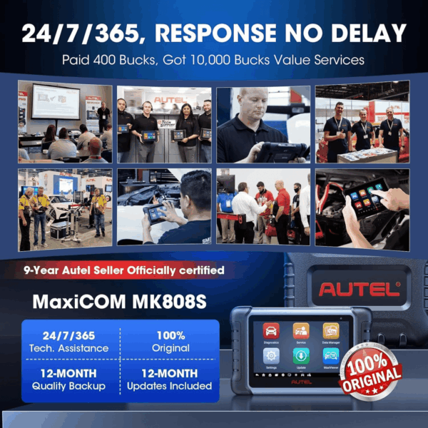 Scanner Maxicom MK808S: 2025 Bidirectional Tool as MK808BT Pro MX808S M808Z, Function as Maxicheck MX900, 28+ Service, Active Test, All System Diagnose, Injector Coding, FCA Autoauth Android 11 - Image 9