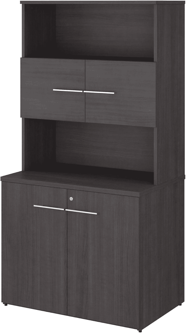 Office 500 36W Tall Storage Cabinet with Doors and Shelves
