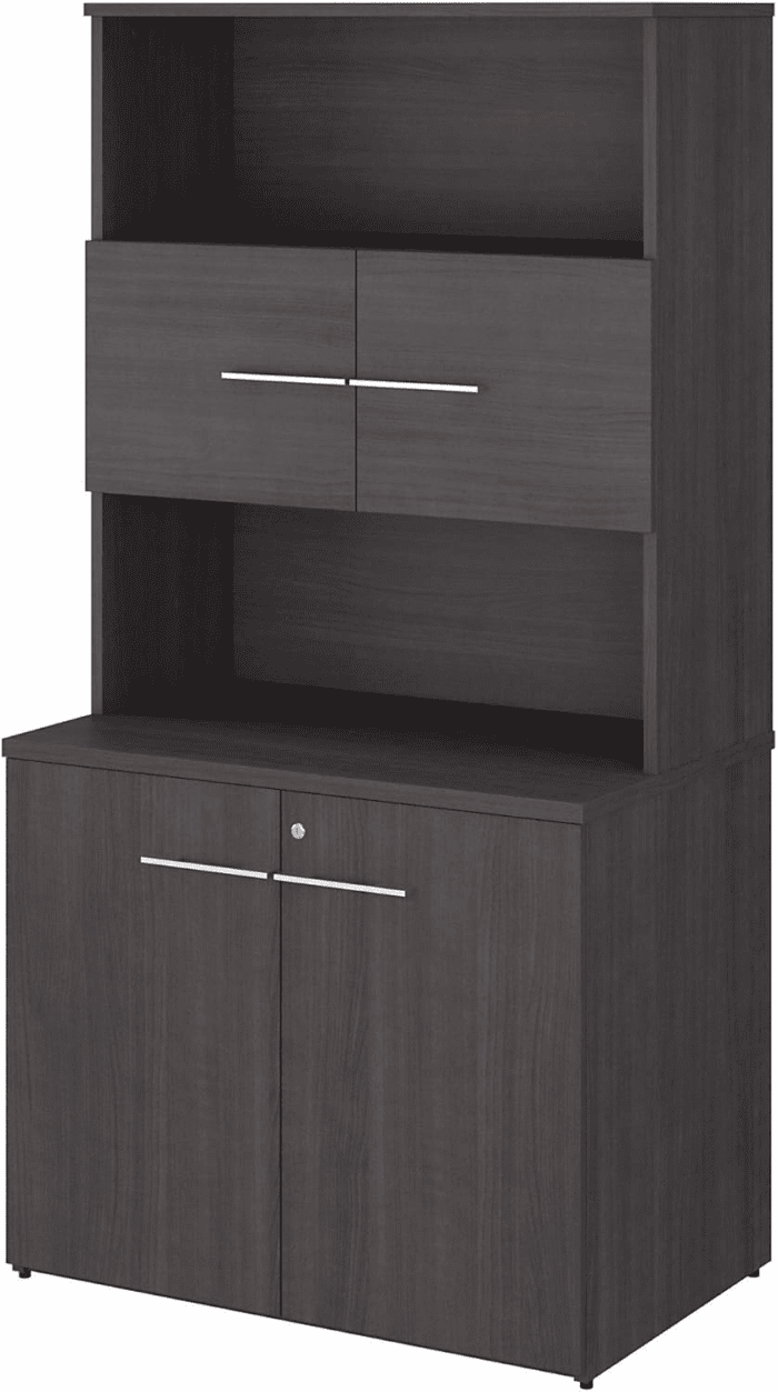 Office 500 36W Tall Storage Cabinet with Doors and Shelves