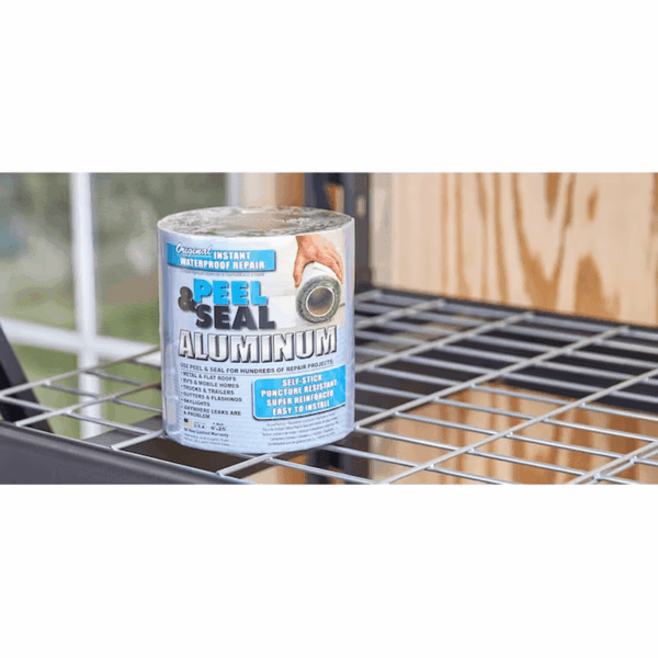 Instant Waterproof Repairs 6-Inches X 25-Feet Silver Aluminum Self-Adhesive Roll Flashing - Image 4