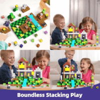 100PCS Magnetic Blocks Game-Based Kid Building Toys for Boys Girls 3+, Build Magwonder World with Zomblock Magnets Cubes, Upgraded STEM Game Sensory Gift for Easter Birthday - Image 6