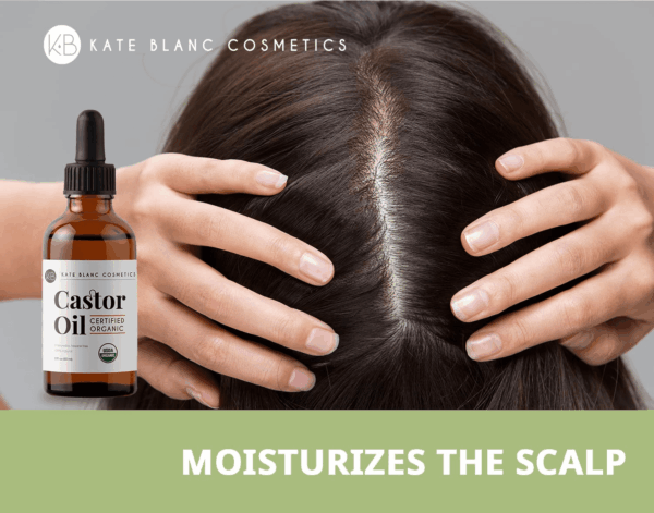 Castor Oil Organic (2Oz), 100% Pure, Cold Pressed, Hexane Free. Natural Oil for Hair, Eyelashes, Eyebrows. Skin Moisturizer with Starter Kit - Image 4