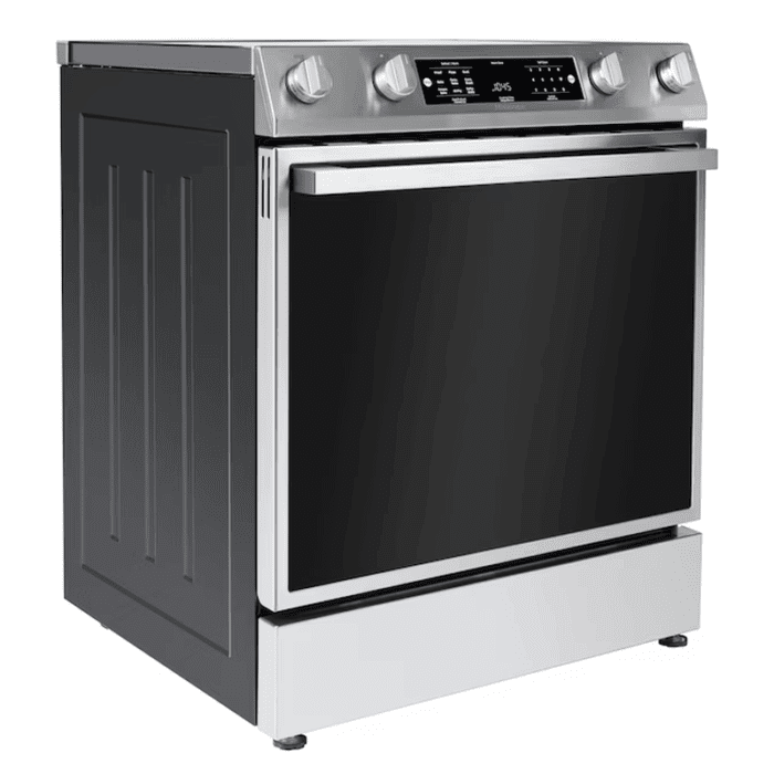 30-In Glass Top 5 Burners 5.8-Cu Ft Air Fry Convection Oven Slide-In Electric Range Stainless Steel ) - Image 17