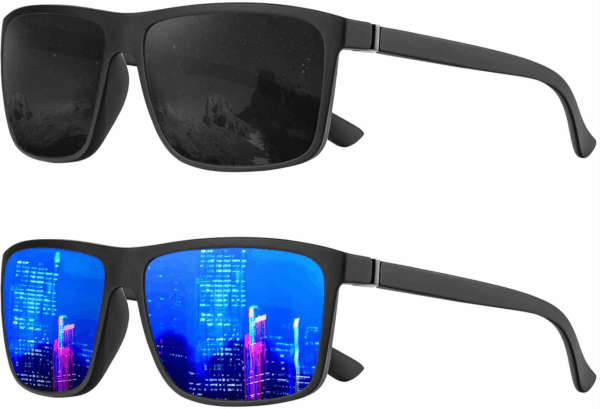 Polarized Sunglasses for Men and Women, Mens Sun Glasses with UV Protection for Driving Fishing Golf (3 Packs)