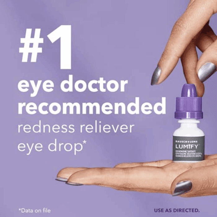 Redness Reliever Eye Drops, for Whiter & Brighter Looking Eyes, 0.08 Fl Oz (2.5 Ml) - Image 7