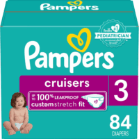 Cruisers Diapers - Size 3, 84 Count, Disposable Active Baby Diapers with Custom Stretch