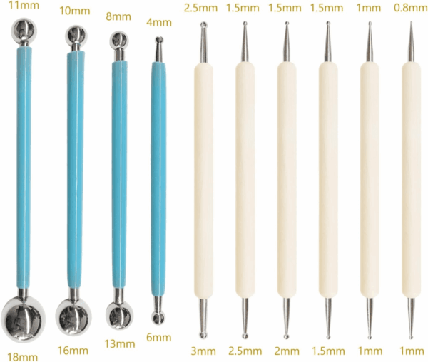 10Pcs Dotting Tools, Ball End Dot Art Tools for Rock Painting, Pottery Clay Modeling Embossing Art Mandala - Image 5