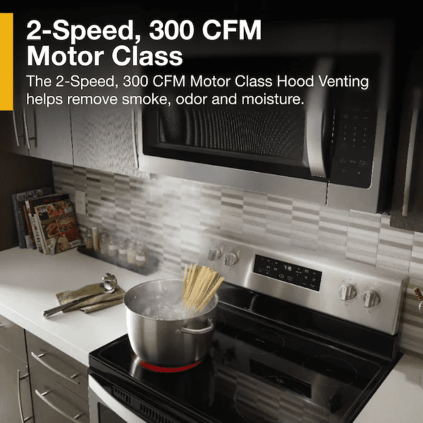 1.7-Cu Ft 29.94-In Over-The-Range Microwave ( Fingerprint Resistant Stainless Steel ) - Image 7